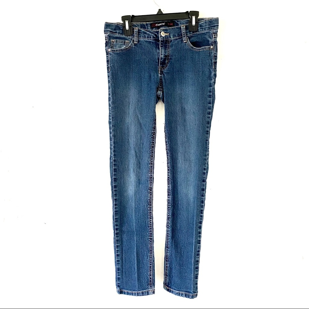 Jordache Girl's 16 Skinny Blue With Stars Jeans